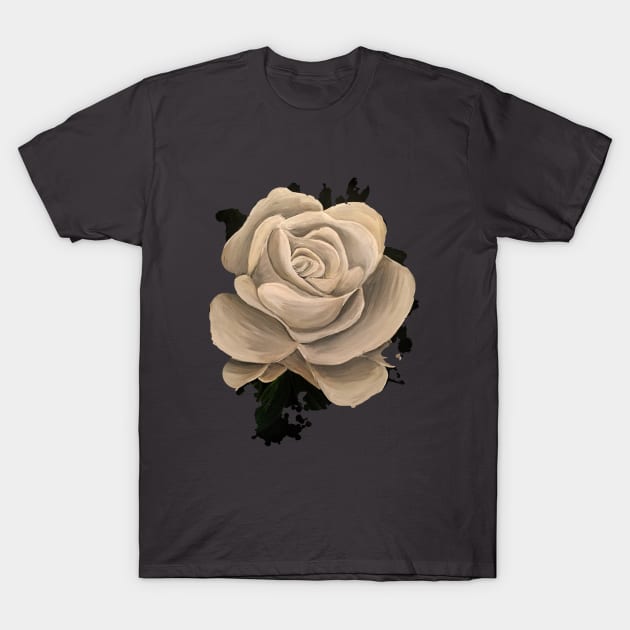 White Rose T-Shirt by adamzworld